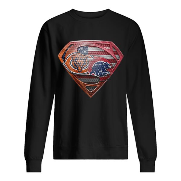 Chicago Bears Superman Logo Chicago Cubs shirt