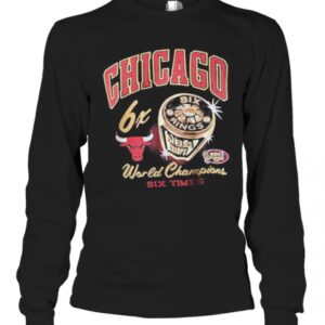 Chicago Bulls 6X World Champions Six Times T-Shirt Chicago Bulls 6X World Champions Six Times T-Shirt