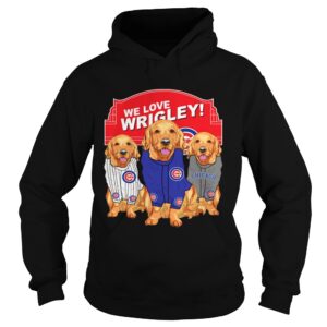 Chicago Cubs Golden Retriever We Love Wrigley shirt Chicago Cubs Golden Retriever We Love Wrigley shirt