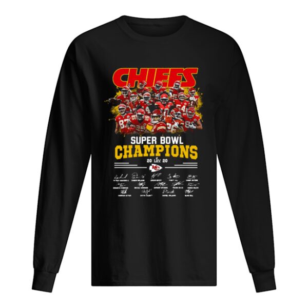 Chiefs Super Bowl Champions LIV 2020 Signatures shirt