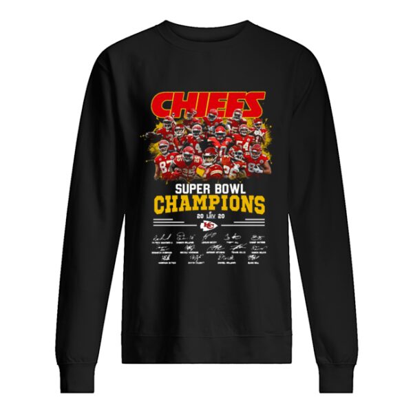 Chiefs Super Bowl Champions LIV 2020 Signatures shirt