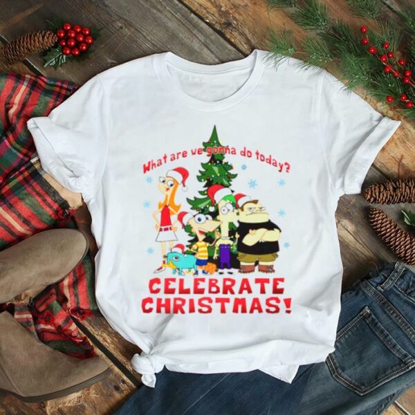 Christmas Group Celebrate Xmas Phineas And Ferb shirt