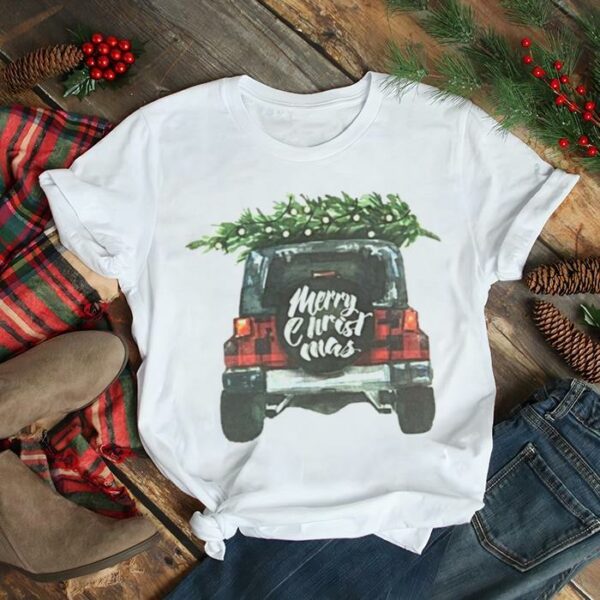 Christmas Jeep Picking Up The Pine Tree shirt