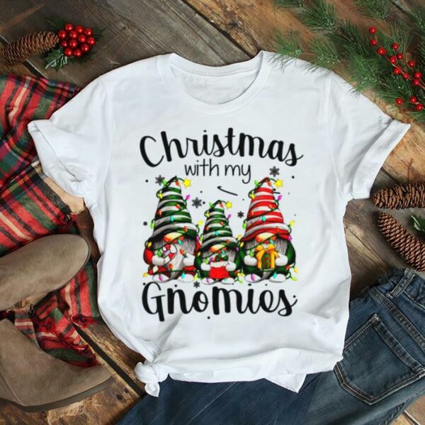 Christmas With My Gnomies Candy Xmas Lights Christmas 2022 shirt