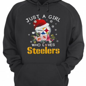 Christmas just a girl who loves Pittsburgh Steelers shirt 2 Christmas just a girl who loves Pittsburgh Steelers shirt 3