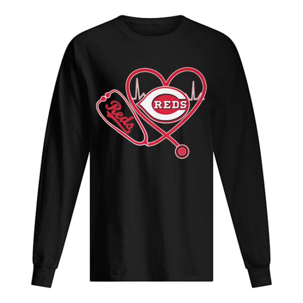 Cincinnati reds stethoscope heart shirt