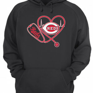 Cincinnati reds stethoscope heart shirt 2 Cincinnati reds stethoscope heart shirt 3