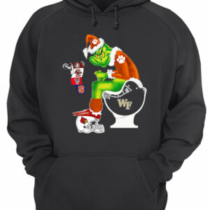 Clemson Tigers Grinch Santa Cardinals Arizona Wake Forest Demon Deacons Toilet shirt 2 Clemson Tigers Grinch Santa Cardinals Arizona Wake Forest Demon Deacons Toilet shirt 3