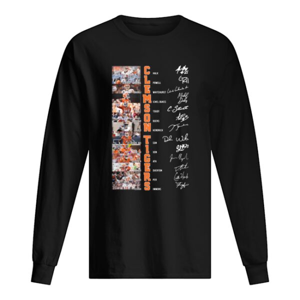 Clemson tigers all team signatures shirt