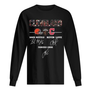 Cleveland Cavaliers Baker Mayfield Kevin Love signature shirt Cleveland Cavaliers Baker Mayfield Kevin Love signature shirt