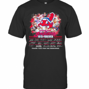Cleveland Indians 1915 Forever Thank You For The Memories Signatures T-Shirt