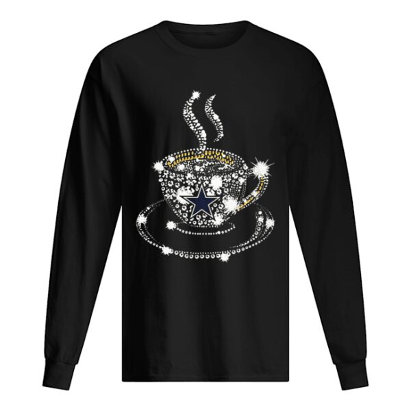 Coffee Dallas Cowboys rhinestone shirt