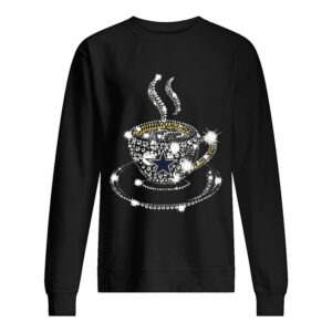 Coffee Dallas Cowboys rhinestone shirt