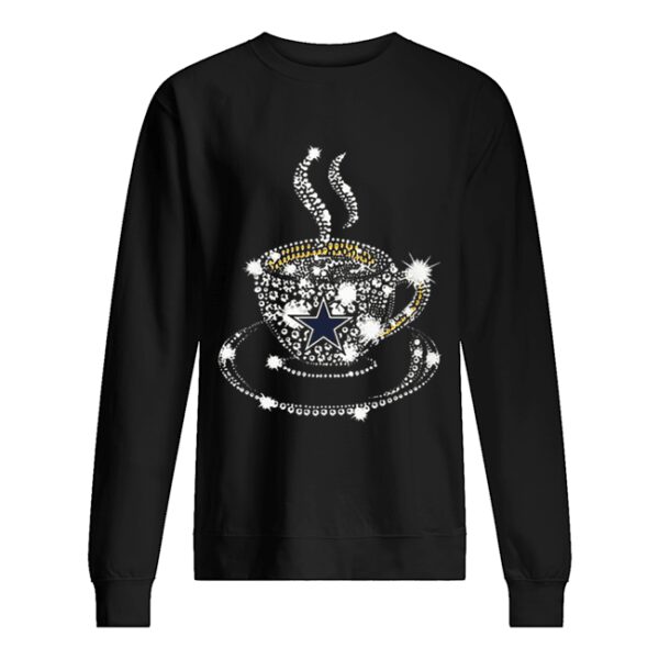 Coffee Dallas Cowboys rhinestone shirt