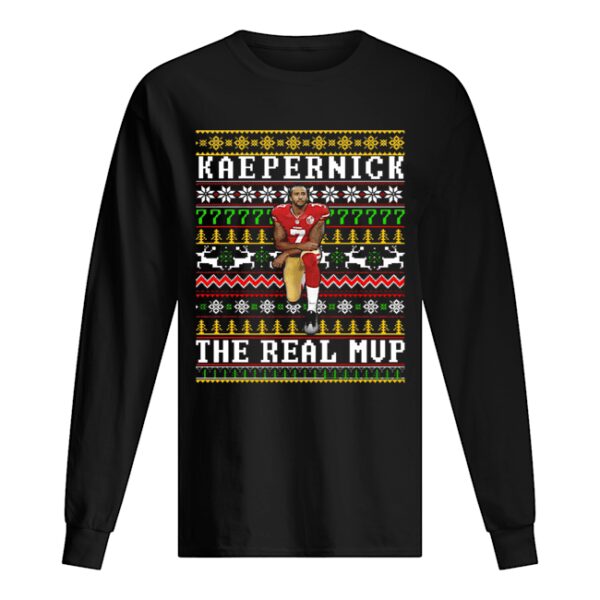 Colin Kaepernick the real MVP ugly christmas shirt