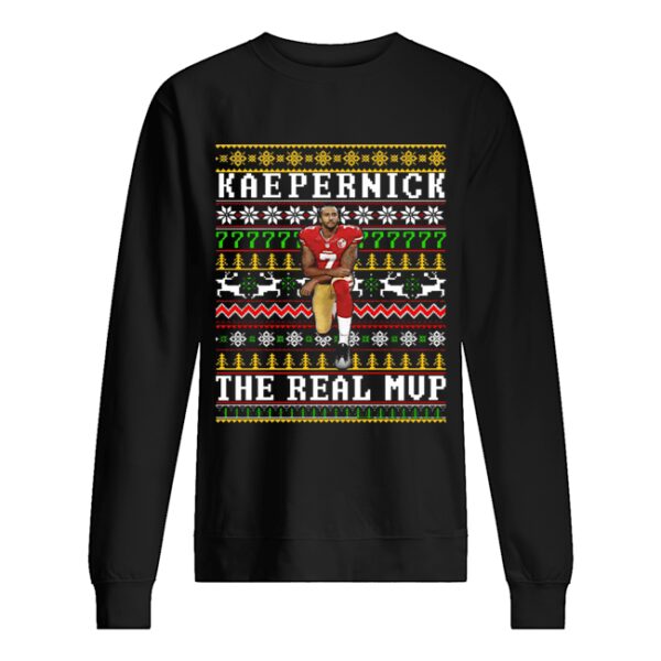 Colin Kaepernick the real MVP ugly christmas shirt