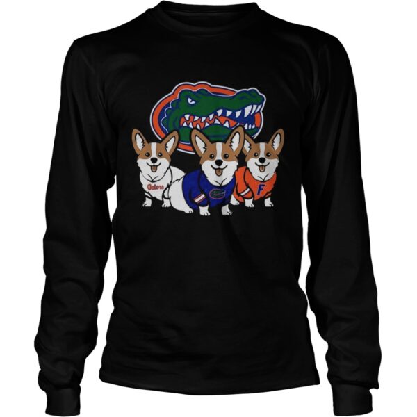 Corgi and Florida Gators shirt