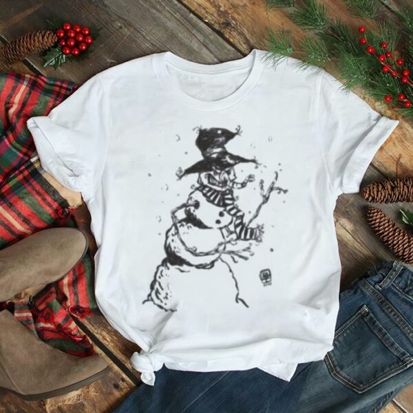 Creepy Snowman Design Christmas shirt