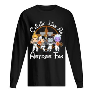 Cruella De Vil Evil Queen Ursula Maleficent Chillin’ like a Houston Astros Fan shirt Cruella De Vil Evil Queen Ursula Maleficent Chillin’ like a Houston Astros Fan shirt