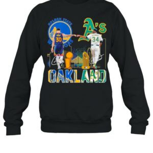 Curry Golden State Warriors and Stewart Oakland Athletics Oakland signatures shirt