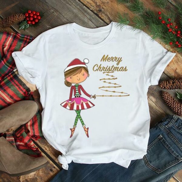 Cute Dance Christmas Ballerina Girls Ballet Dancer Appare shirt