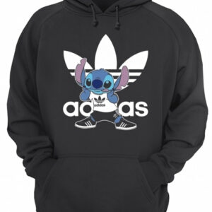Cute Sporty Stitch Disney X Adidas Mashup shirt