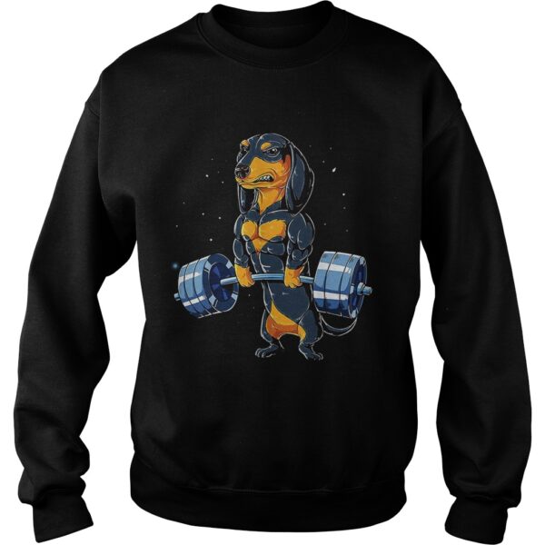 Dachshund weightlifting shirt