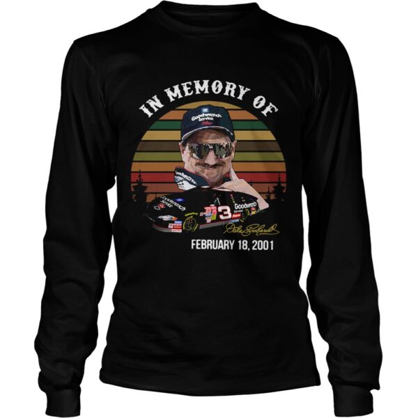 Dale Earnhardt In Memory Of February 18 2001 Vintage shirt