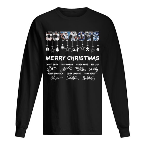 Dallas Cowboy legends Merry Christmas Players Signatures shirt