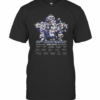 Dallas Cowboys Football Team 60Th Anniversary 1960 2020 Signatures T-Shirt