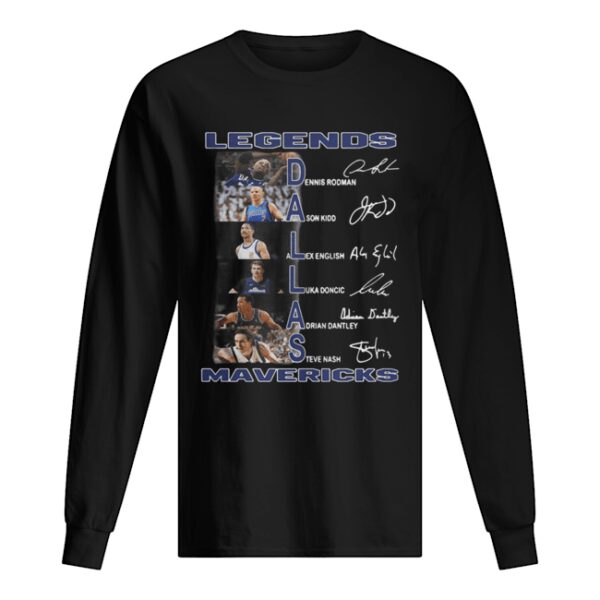 Dallas Cowboys Legends Mavericks Players Signatures shirt