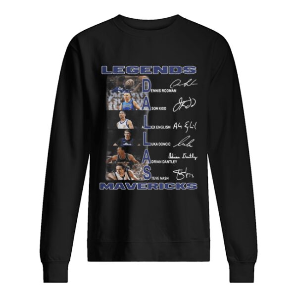 Dallas Cowboys Legends Mavericks Players Signatures shirt