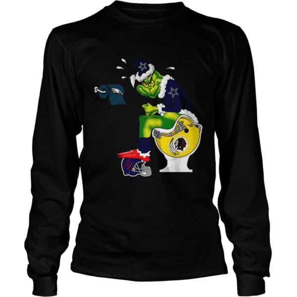 Dallas Cowboys Santa Grinch toilet shirt