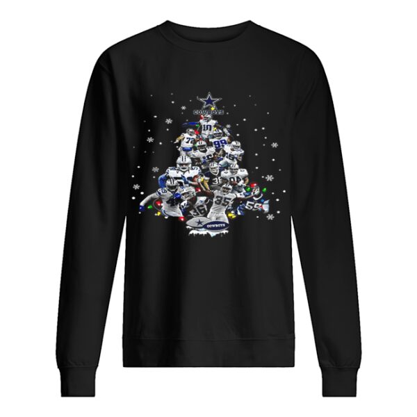 Dallas Cowboys all player Christmas Tree shirt