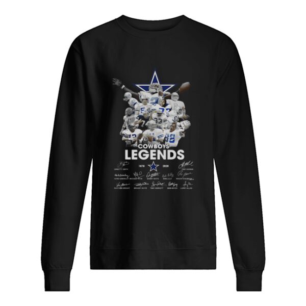 Dallas Cowboys legends team 1878 2020 signatures shirt