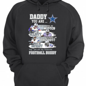 Dallas cowboys daddy you are as strong as witten as fast as elliott as intelligent as prescott football buddy happy father’s day shirt