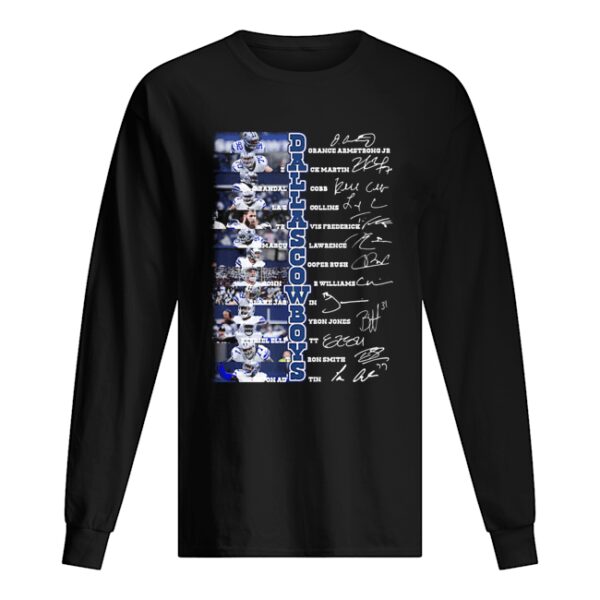 Dallas cowboys football team players signatures shirt