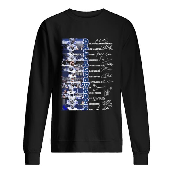 Dallas cowboys football team players signatures shirt