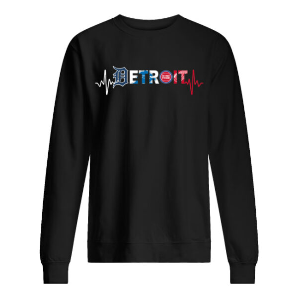 Detroit Pistons heartbeat shirt