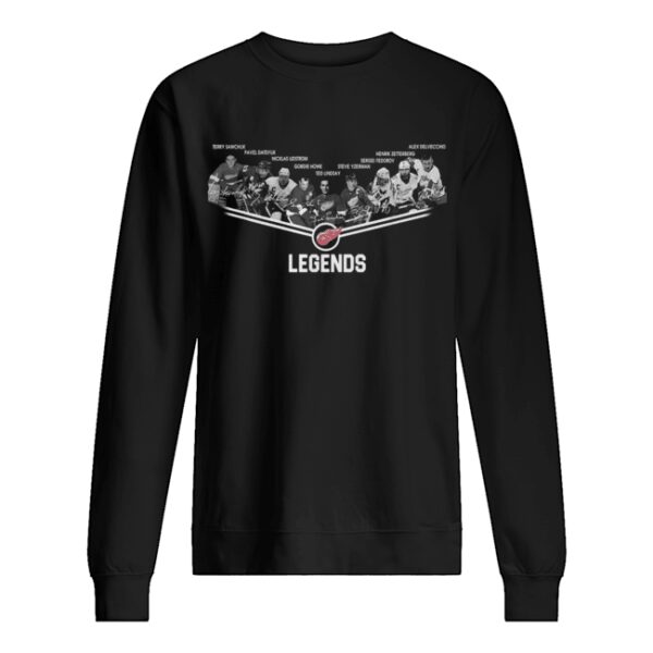 Detroit Red Wings Legends team player shirt