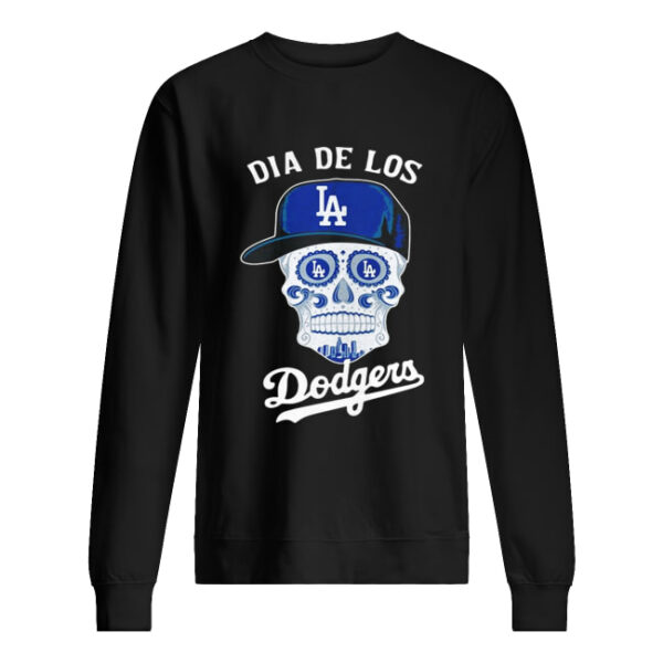 Dia De Los Dodger halloween sugar skull shirt