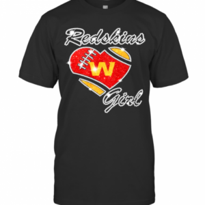 Diamond Heart Washington Redskins Girl T-Shirt