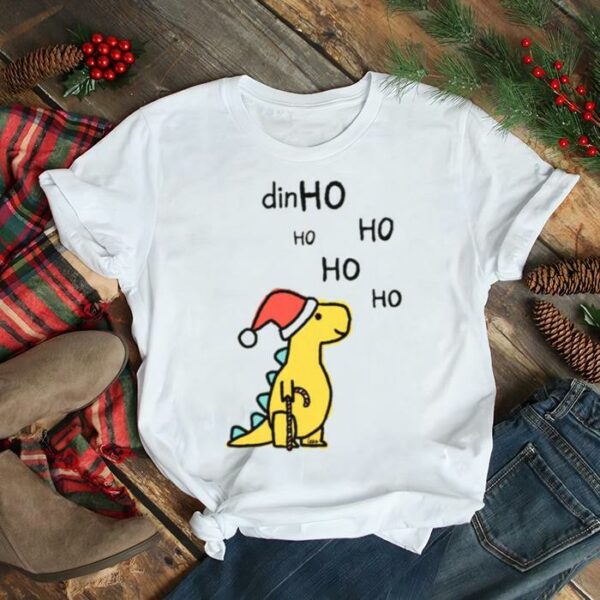 Dino Christmas Hohoho Yellow shirt