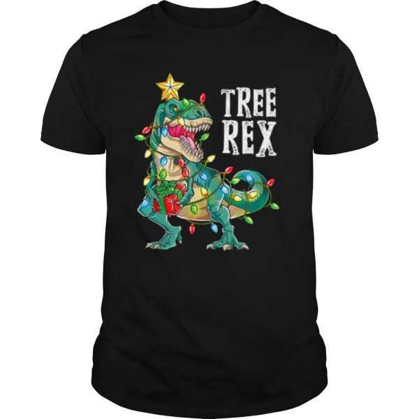 Dinosaur Christmas Tree Rex shirt