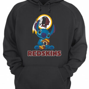 Disney Stitch Hug Washington Redskins Logo shirt