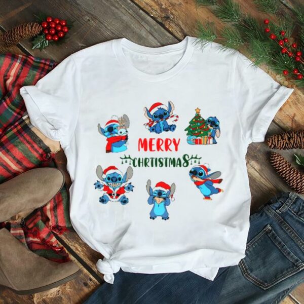 Disney Stitch Merry Christmas Halloween shirt