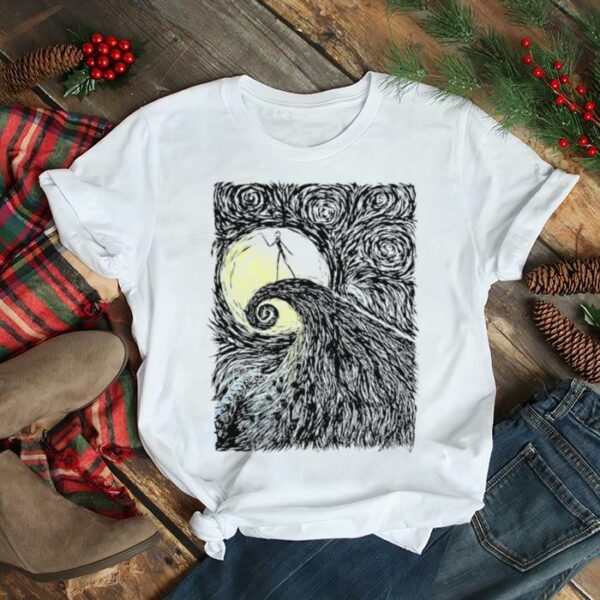 Disney The Nightmare Before Christmas Spiral Hill Portrait Shirt