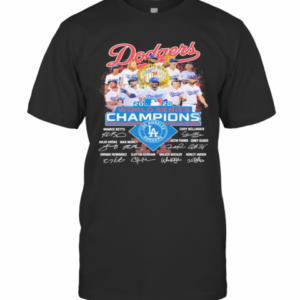 Dodgers 2020 World Series Champions Los Angeles Dodgers Signatures T-Shirt