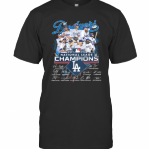 Dodgers LA 2020 National League Champions Signature T-Shirt