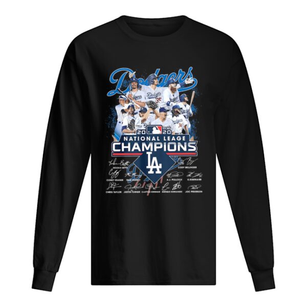 Dodgers LA 2020 National League Champions Signature shirt